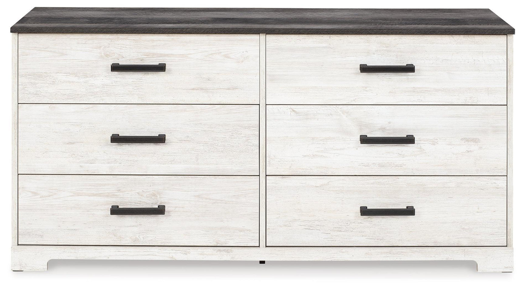 Shawburn Whitewash/charcoal Gray Dresser - Ella Furniture