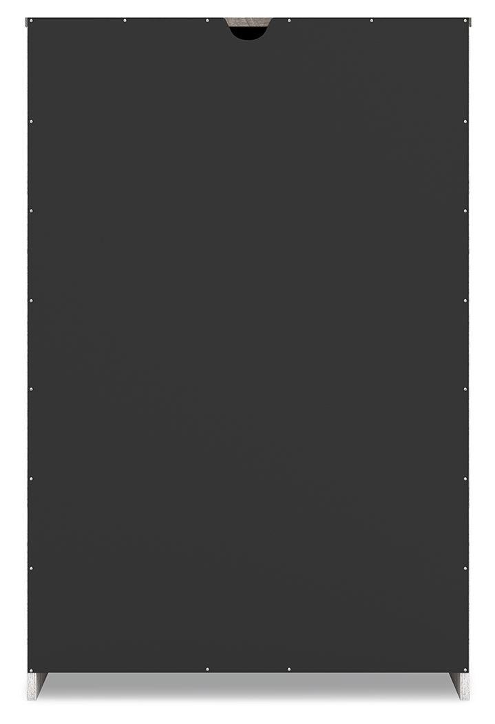Shawburn Whitewash/charcoal Gray Chest Of Drawers - Ella Furniture