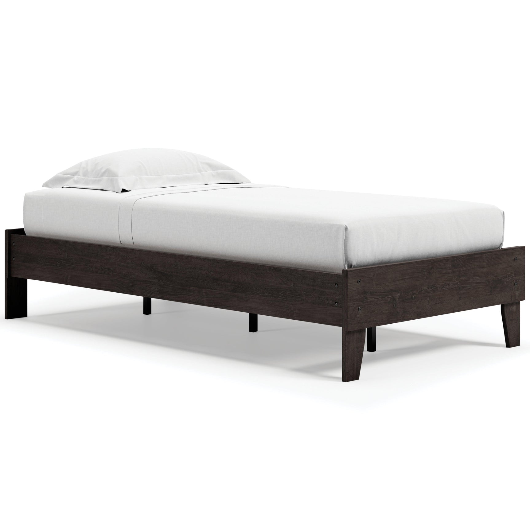 Piperton White Twin Platform Bed - Ella Furniture