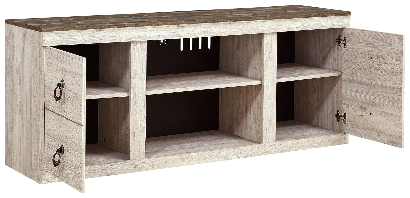 Willowton Whitewash 60" Tv Stand - Ella Furniture