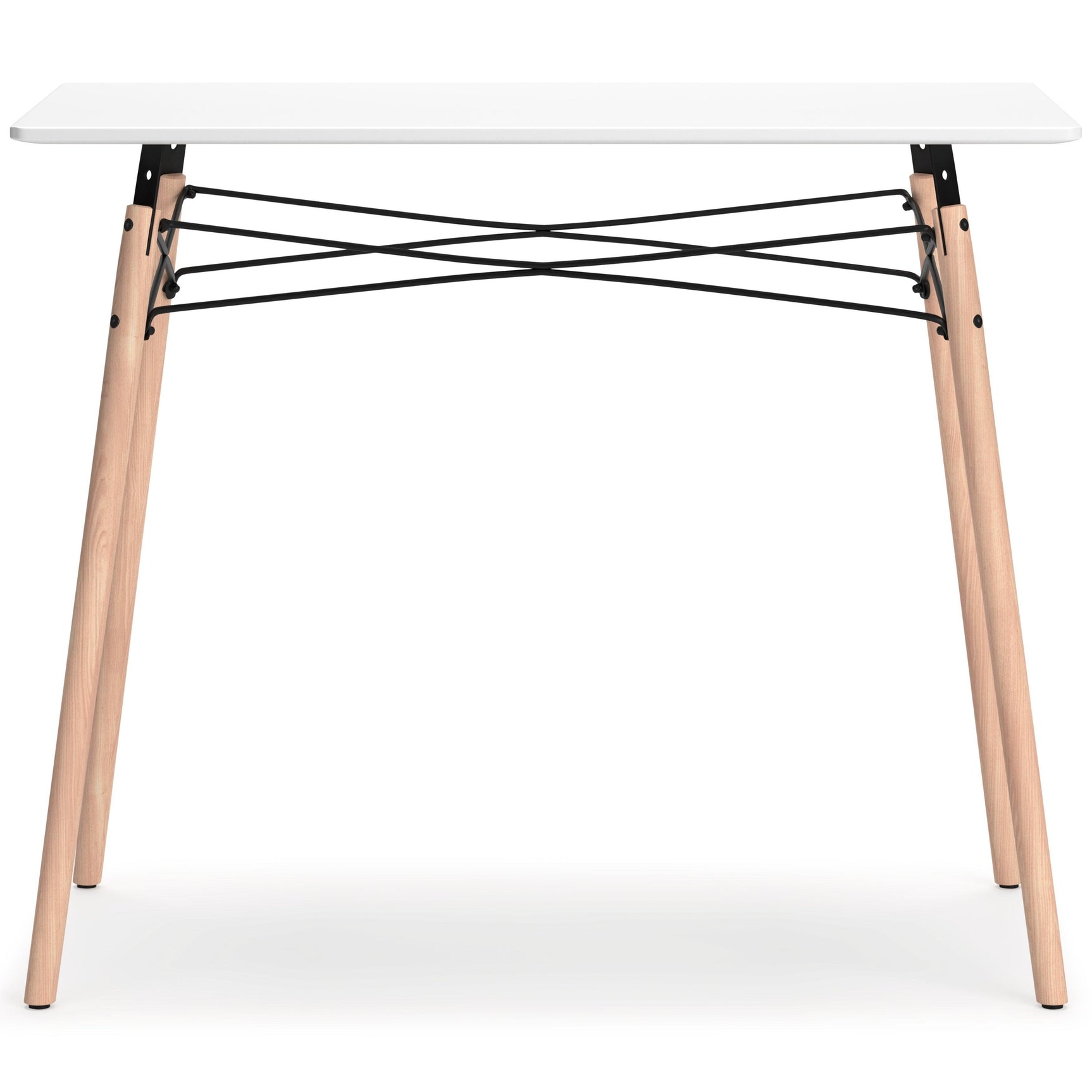 Jaspeni White/natural Home Office Desk - Ella Furniture