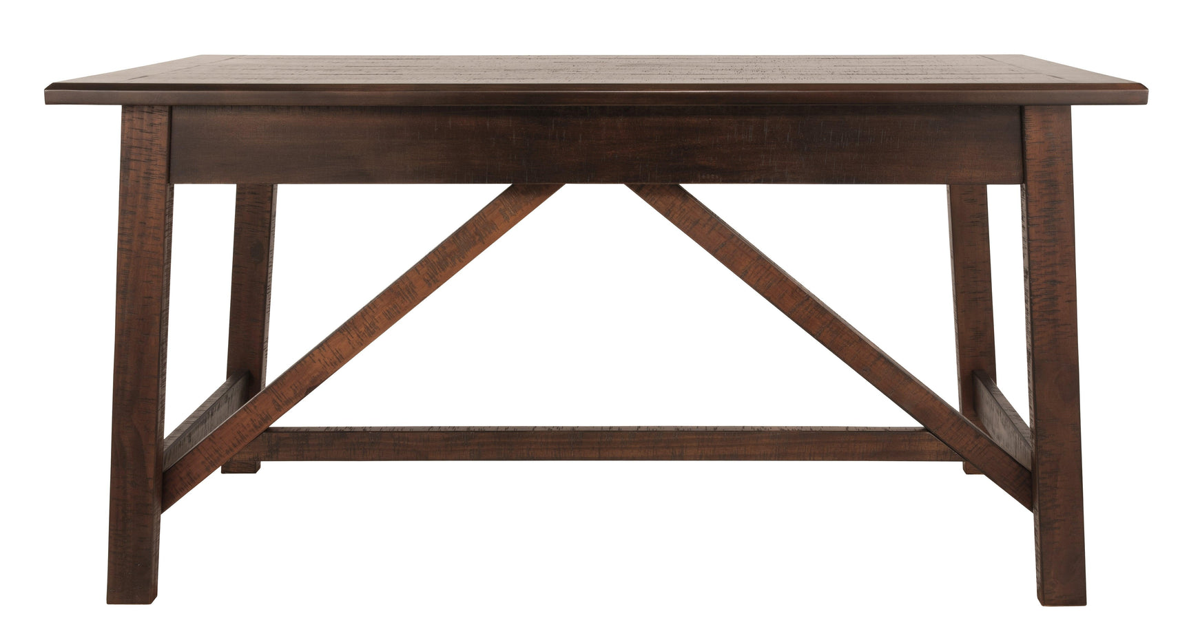 Baldridge Rustic Brown Home Office Desk - Ella Furniture