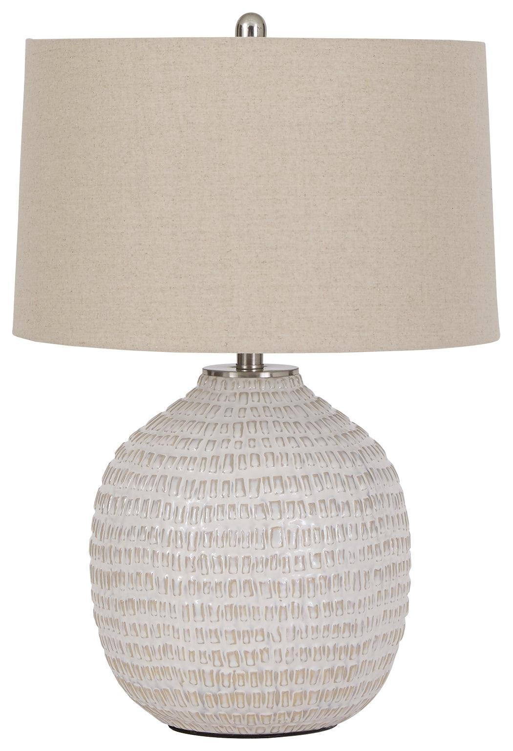Jamon Beige Table Lamp - Ella Furniture