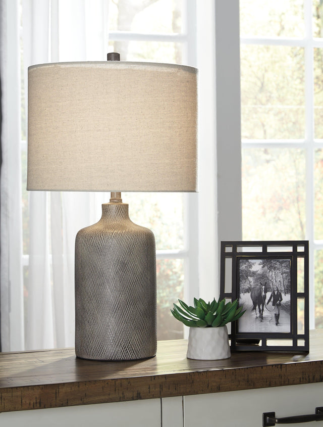 Linus Antique Black Table Lamp - Ella Furniture