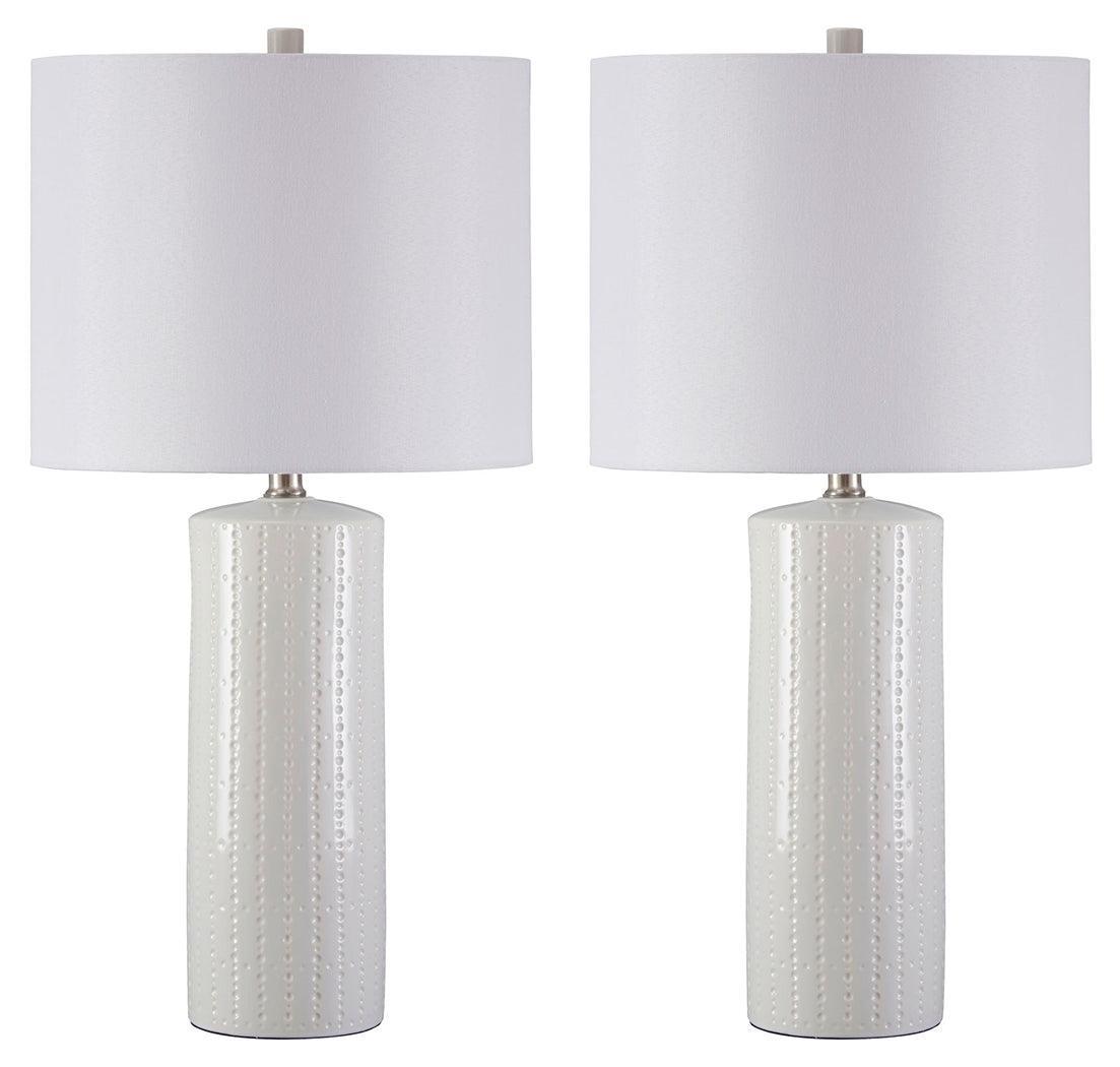 Steuben White Table Lamp (Set Of 2) - Ella Furniture