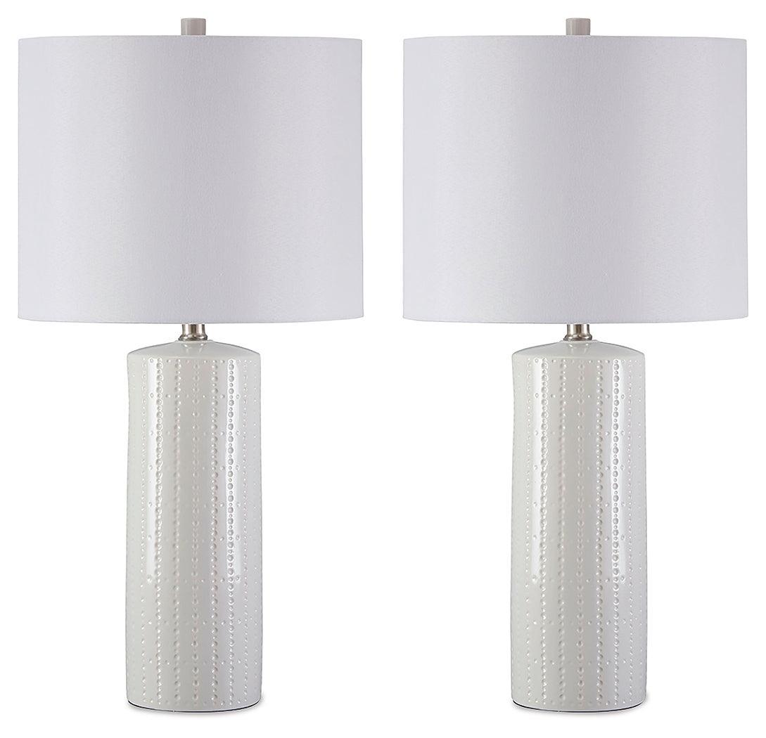 Steuben White Table Lamp (Set Of 2) - Ella Furniture