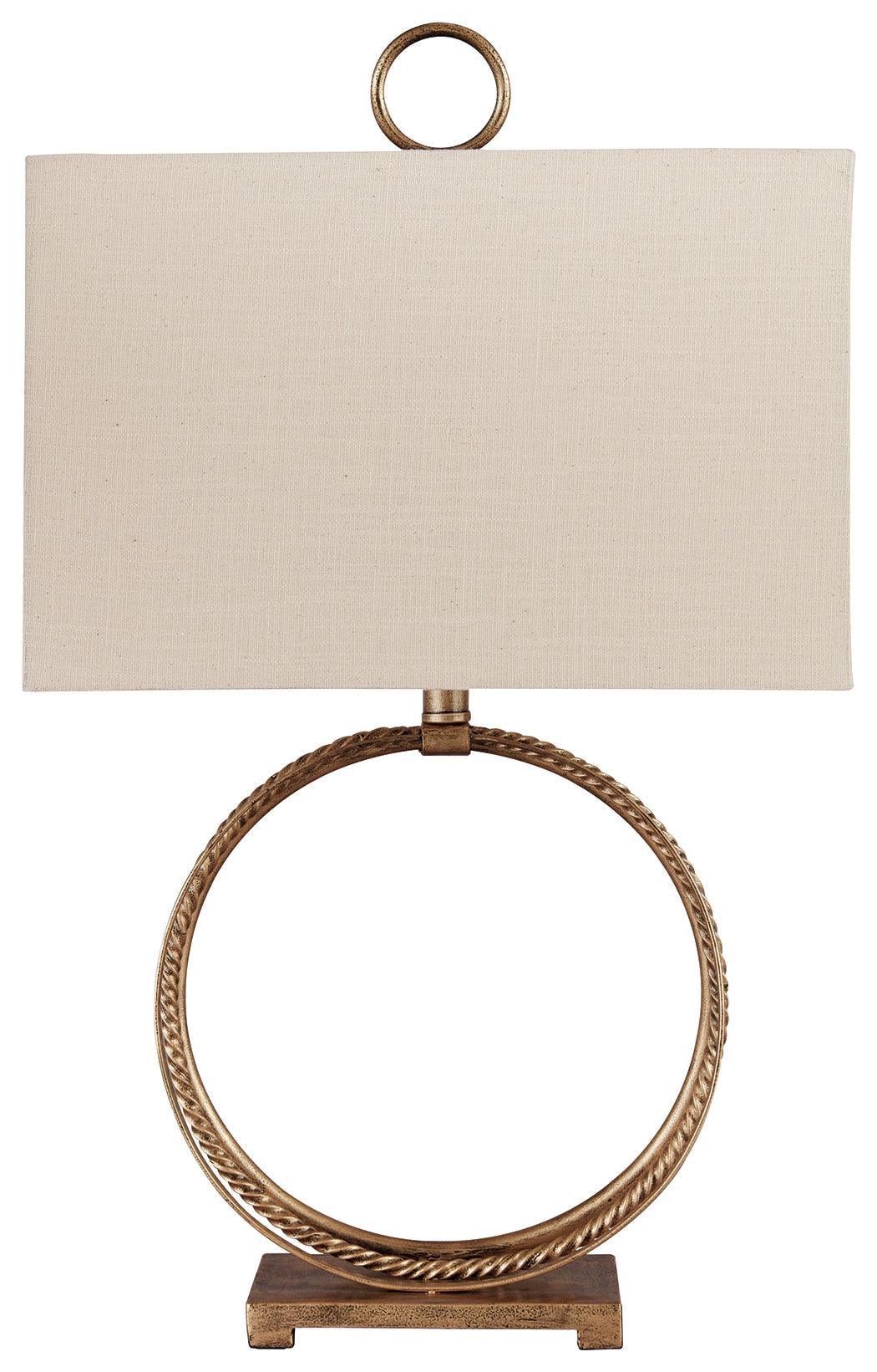 Mahala Antique Gold Finish Table Lamp - Ella Furniture