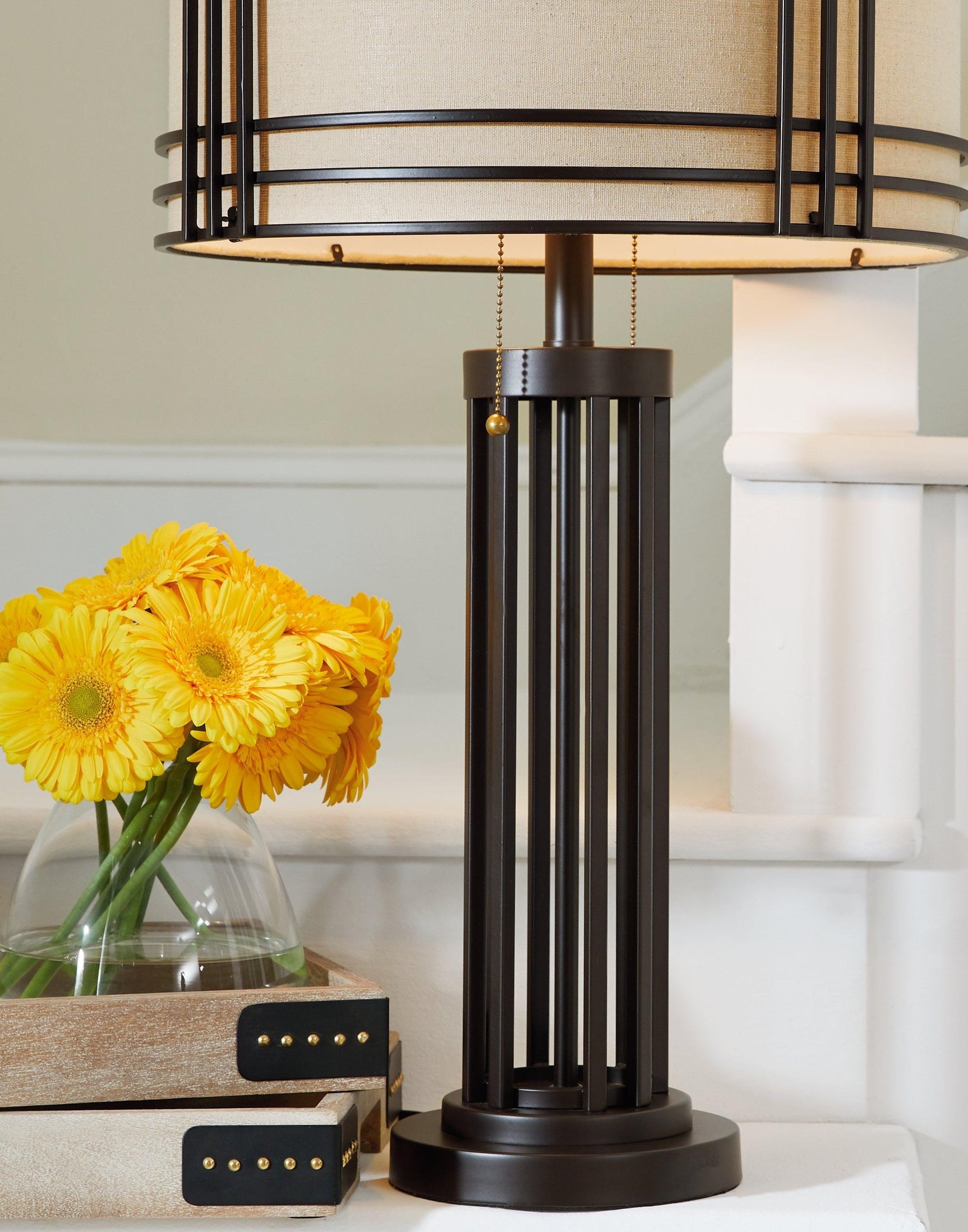 Hanswell Dark Brown Table Lamp - Ella Furniture