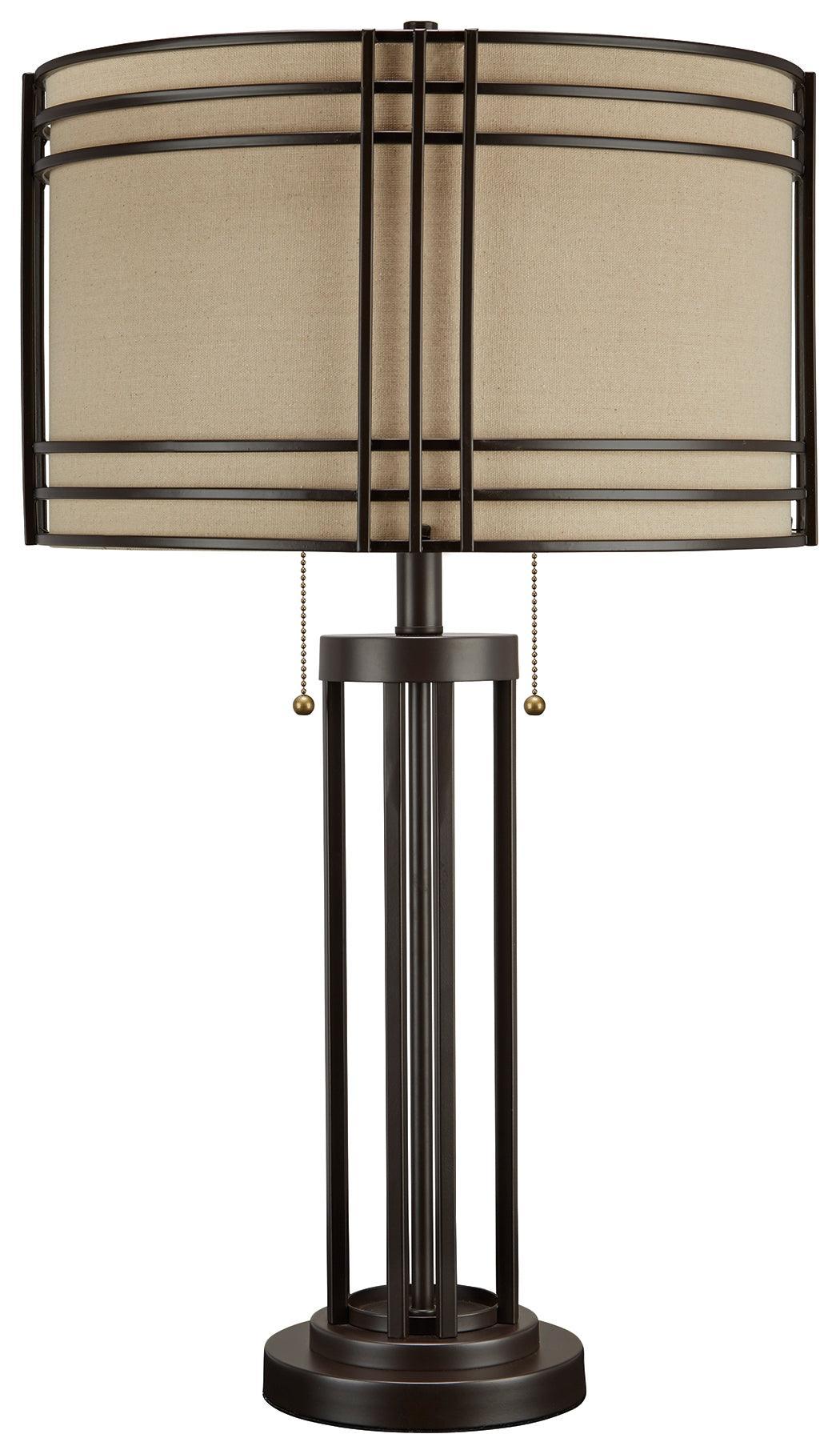 Hanswell Dark Brown Table Lamp - Ella Furniture
