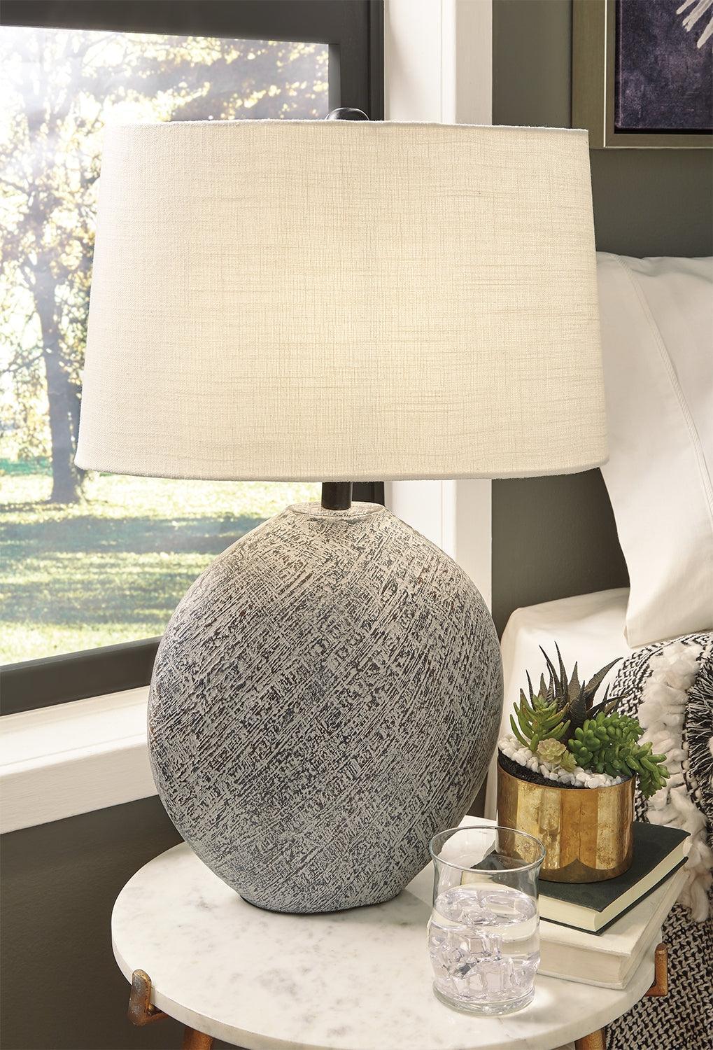 Harif Beige Table Lamp - Ella Furniture