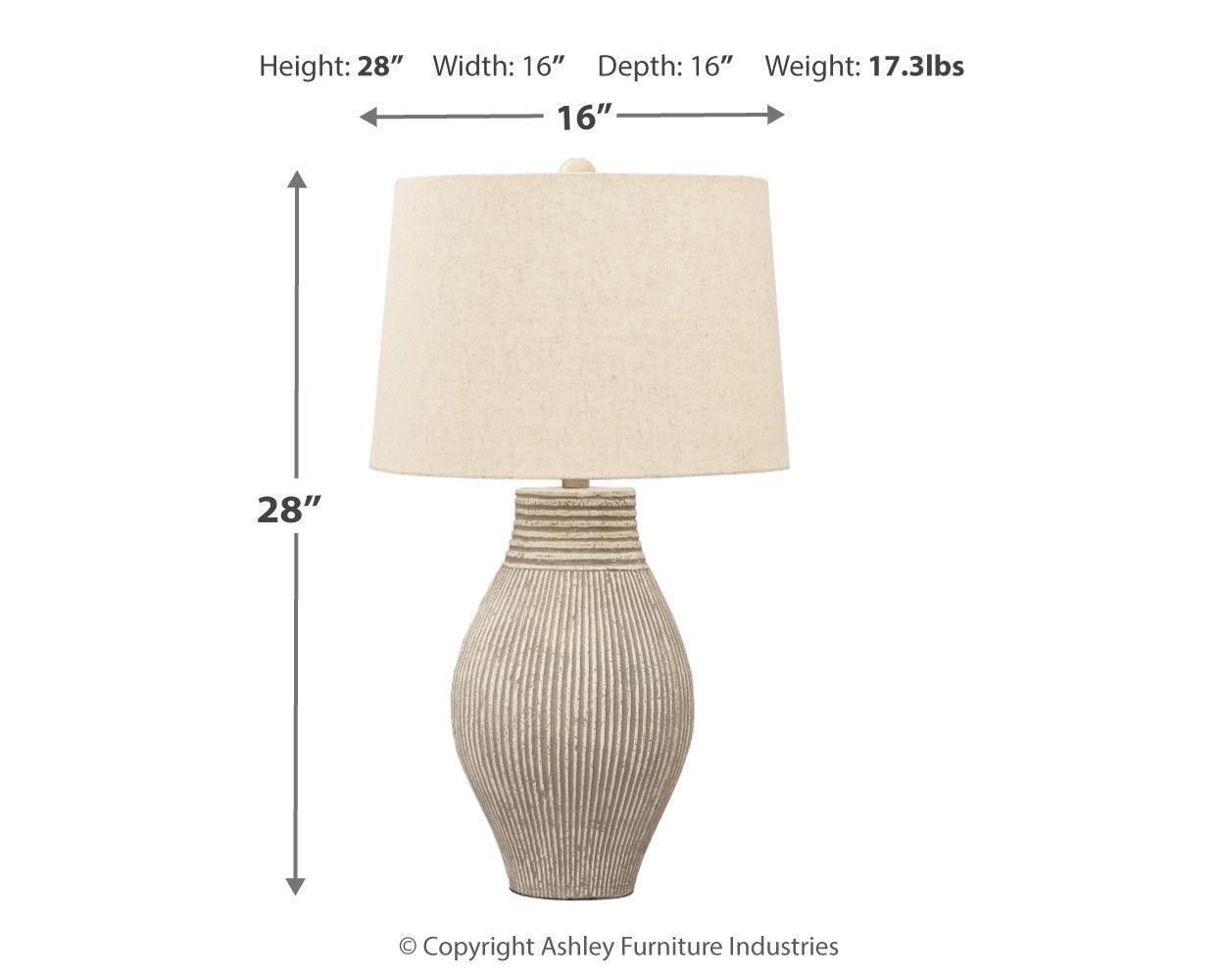 Layal Black Table Lamp - Ella Furniture