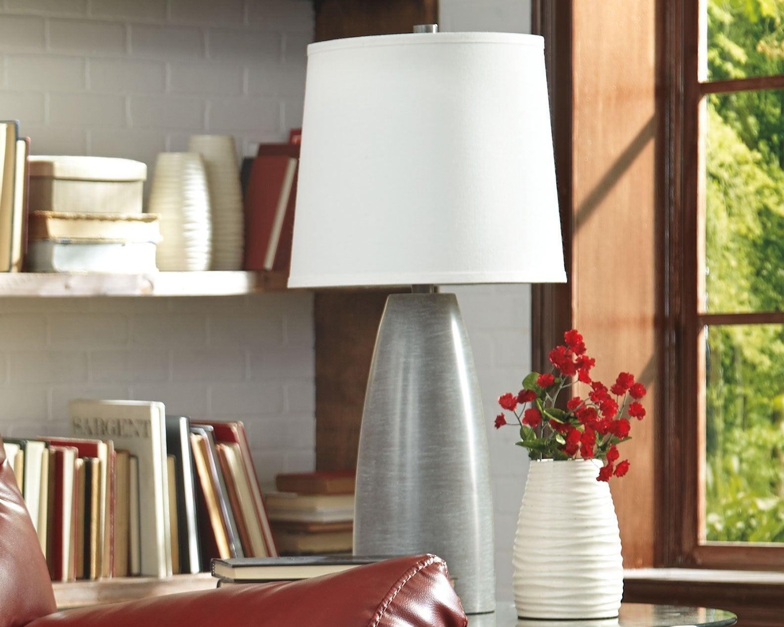 Shavontae Gray Table Lamp (Set Of 2) - Ella Furniture