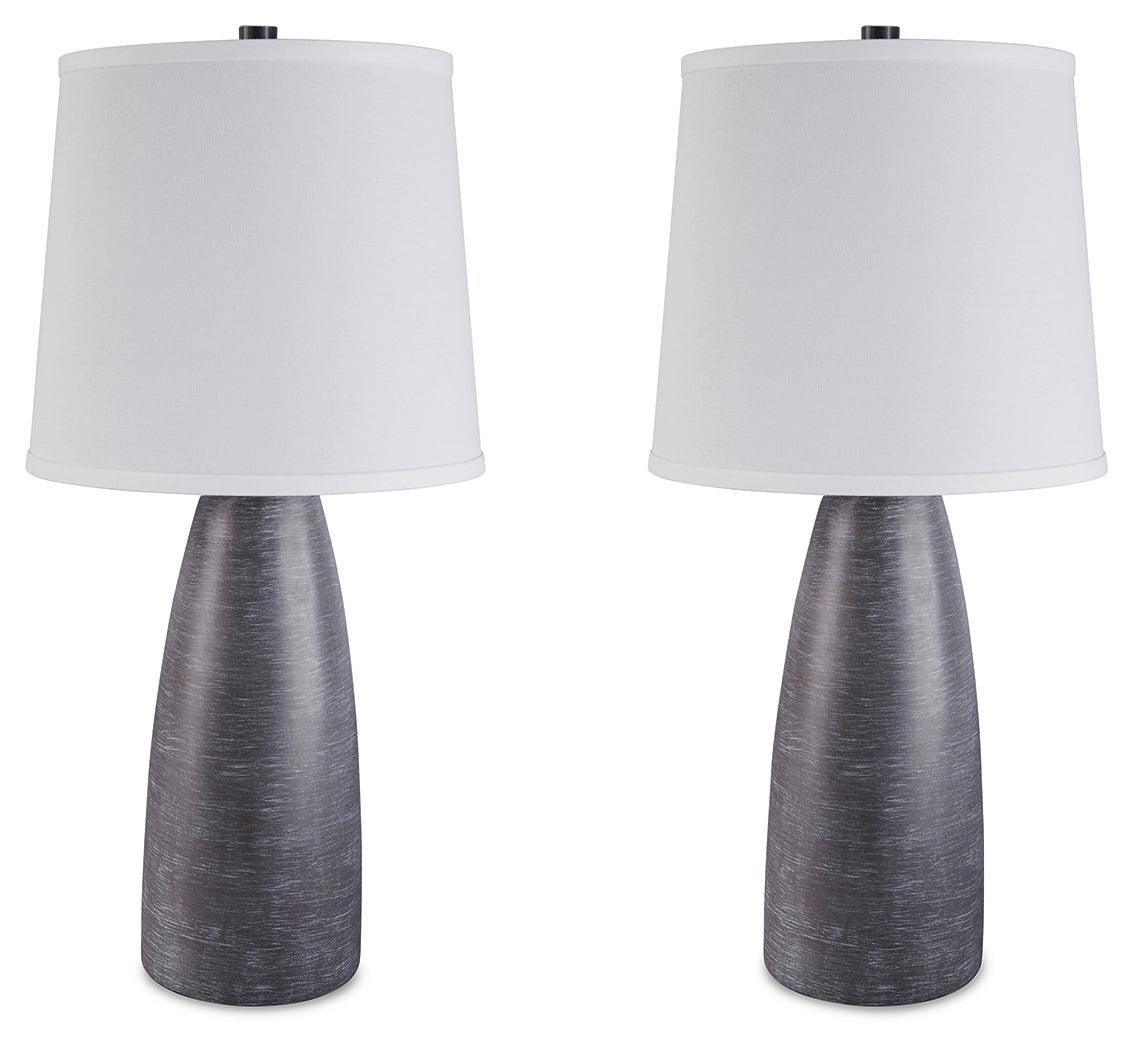 Shavontae Gray Table Lamp (Set Of 2) - Ella Furniture