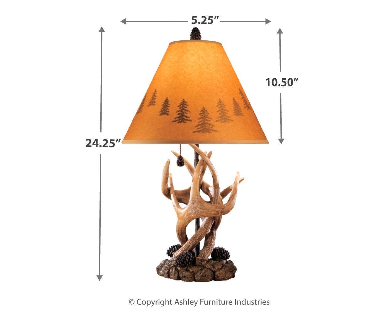 Derek Brown Table Lamp (Set Of 2) - Ella Furniture