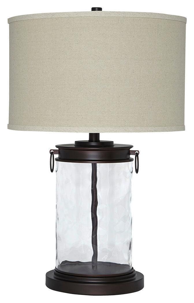 Tailynn Clear/bronze Finish Table Lamp - Ella Furniture