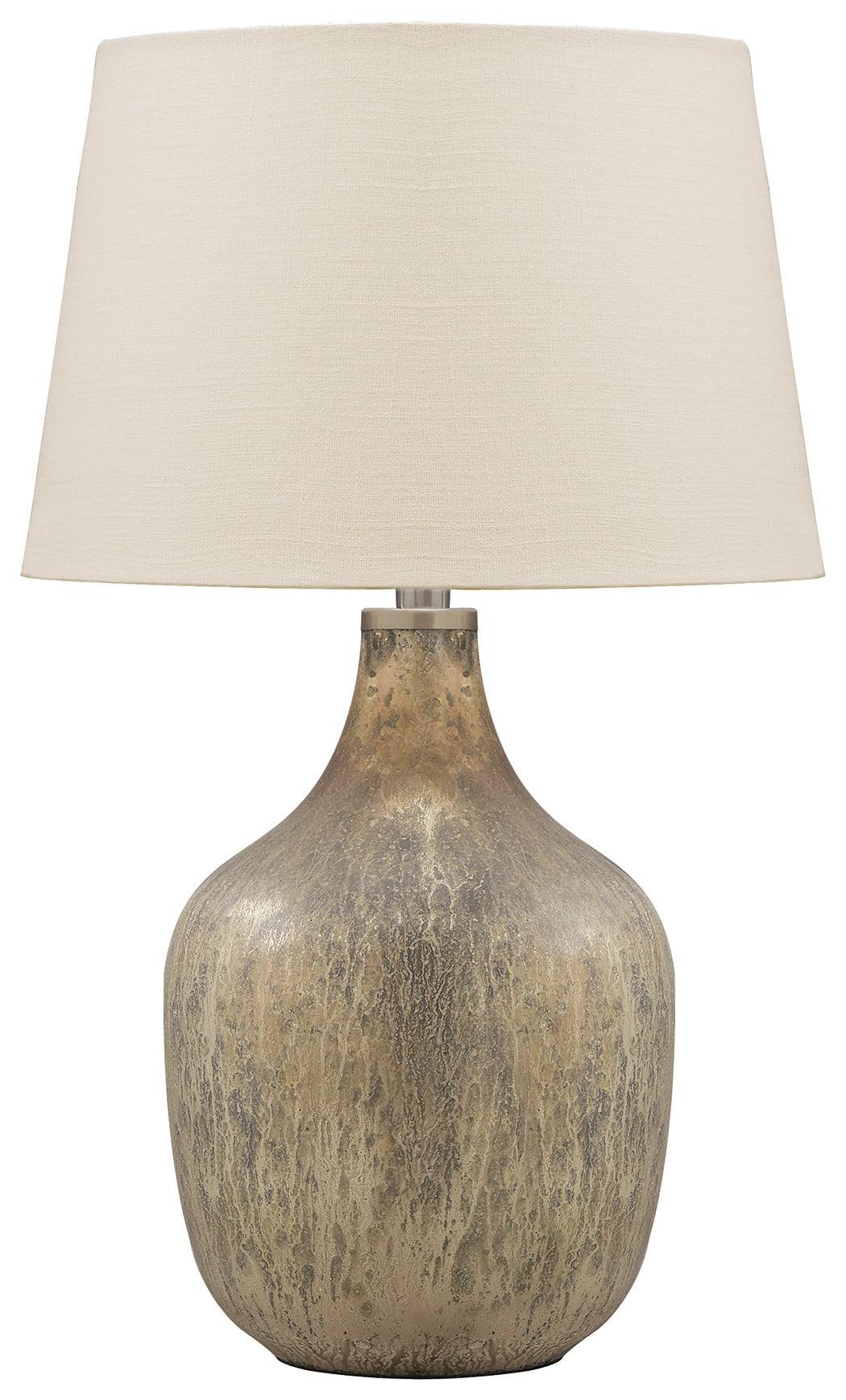 Mari Gray/gold Finish Table Lamp - Ella Furniture