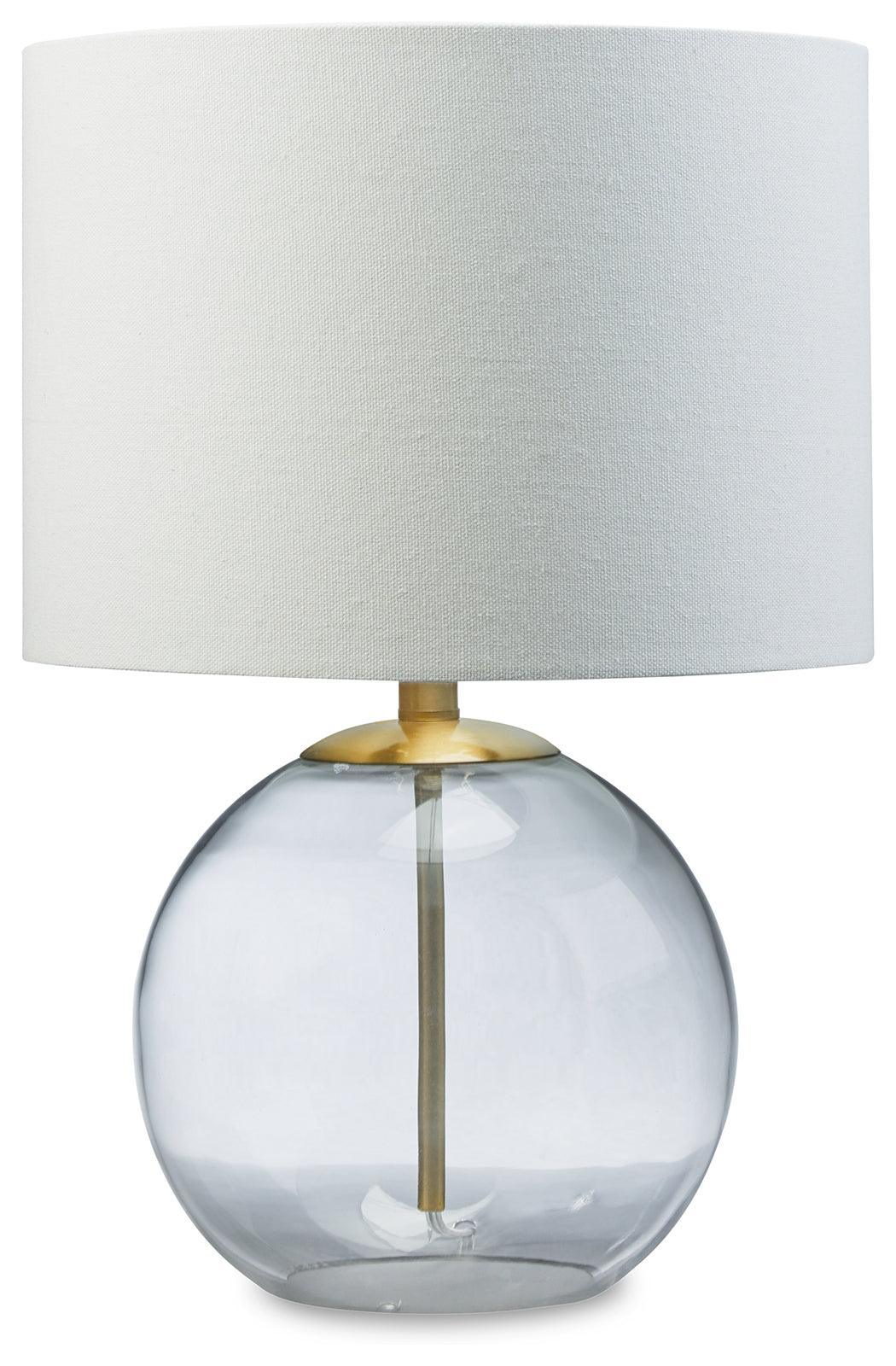 Samder Clear/brass Finish Table Lamp - Ella Furniture