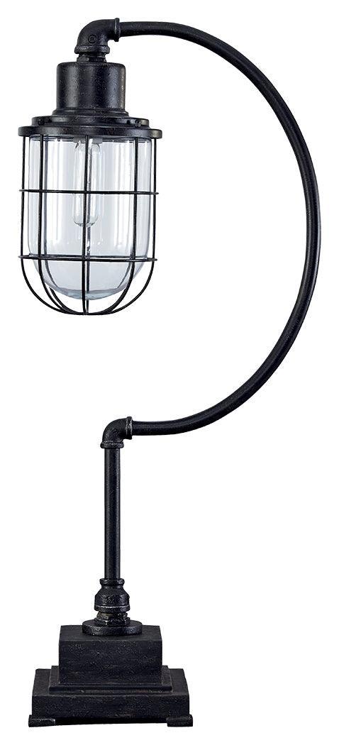Jae Antique Black Desk Lamp - Ella Furniture