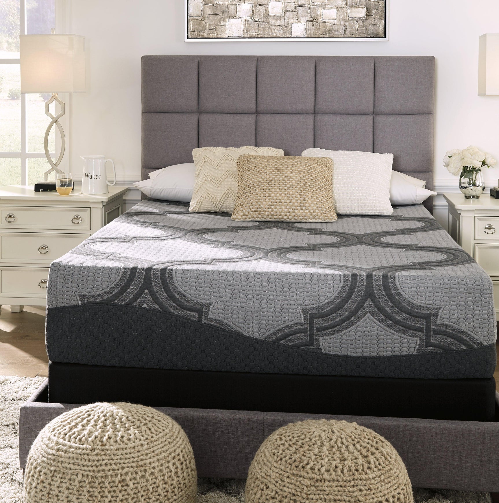 1100 Series Gray Full Mattress - Ella Furniture
