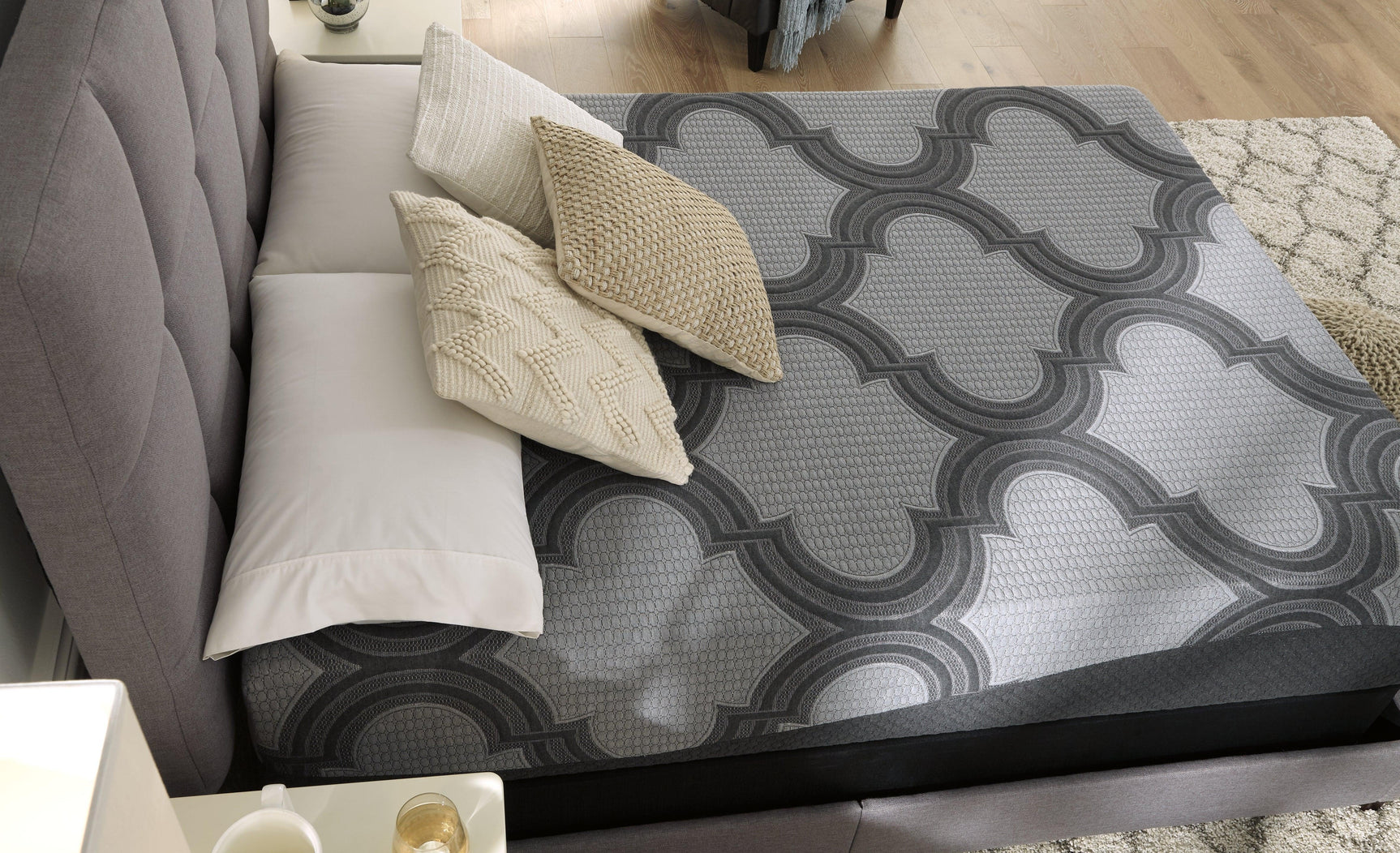 1100 Series Gray Queen Mattress - Ella Furniture