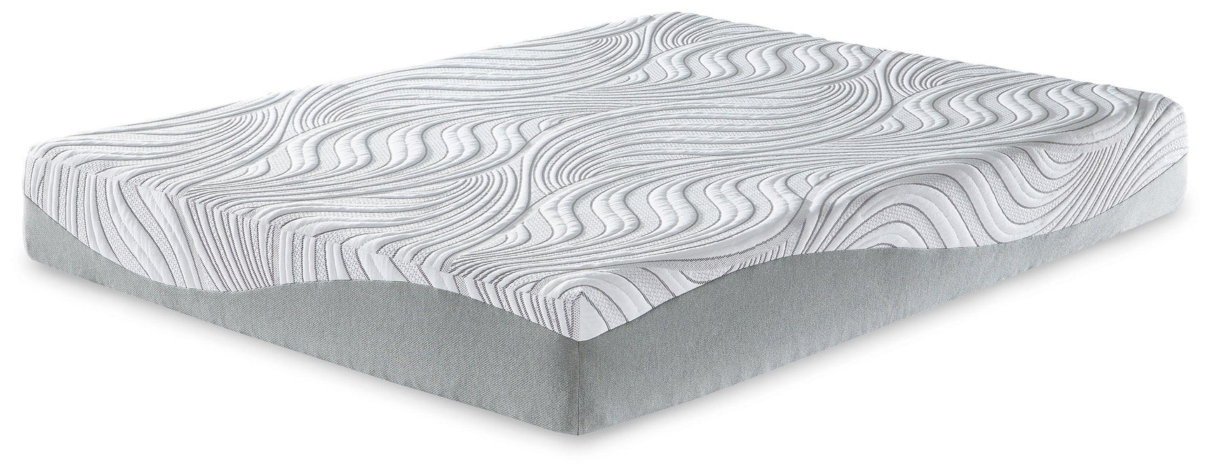 10 Inch Memory Foam White Queen Mattress - Ella Furniture