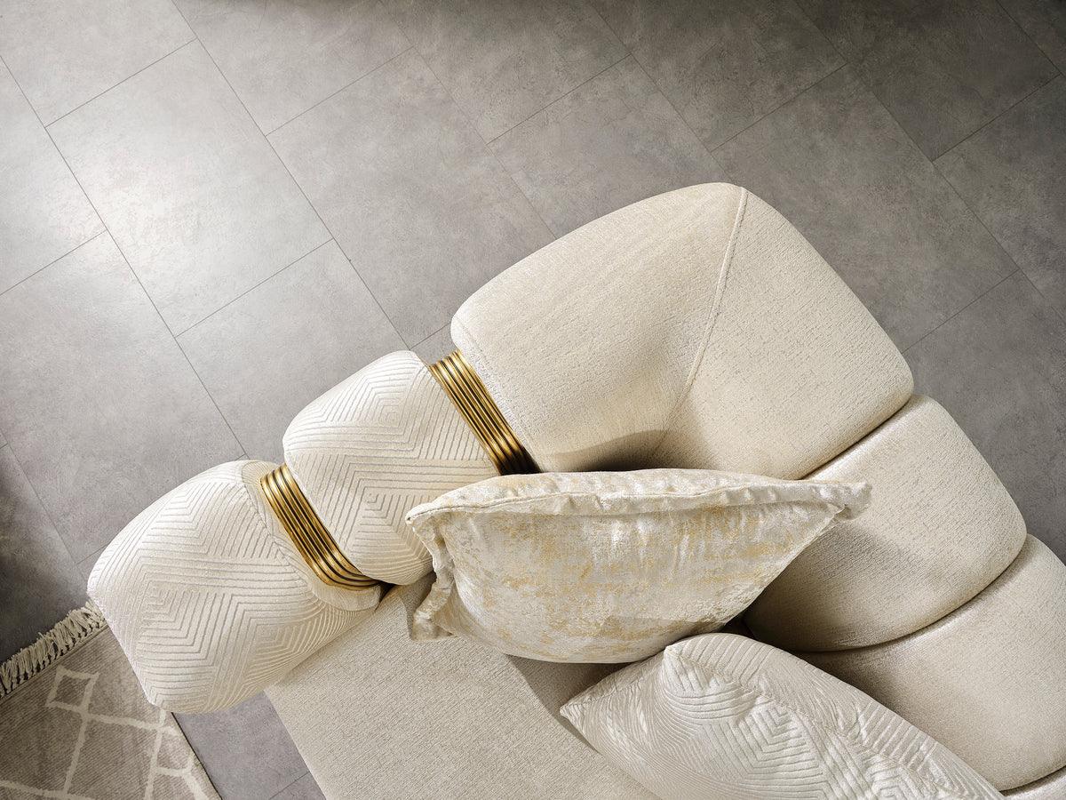 Ella Ivory Velvet Sofa & Loveseat - Ella Furniture