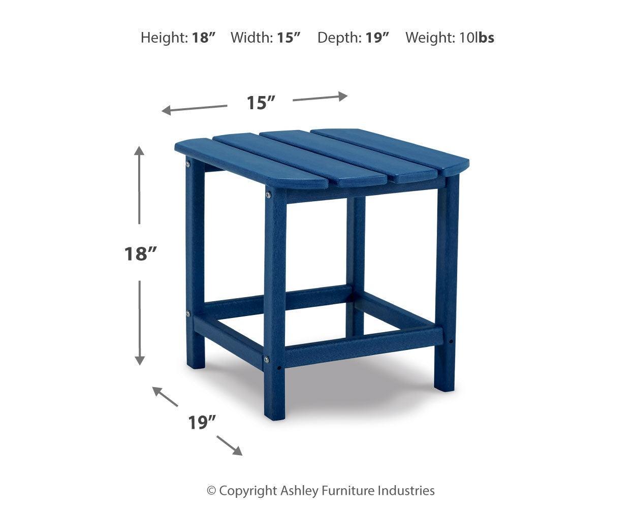 Sundown Treasure Blue End Table - Ella Furniture
