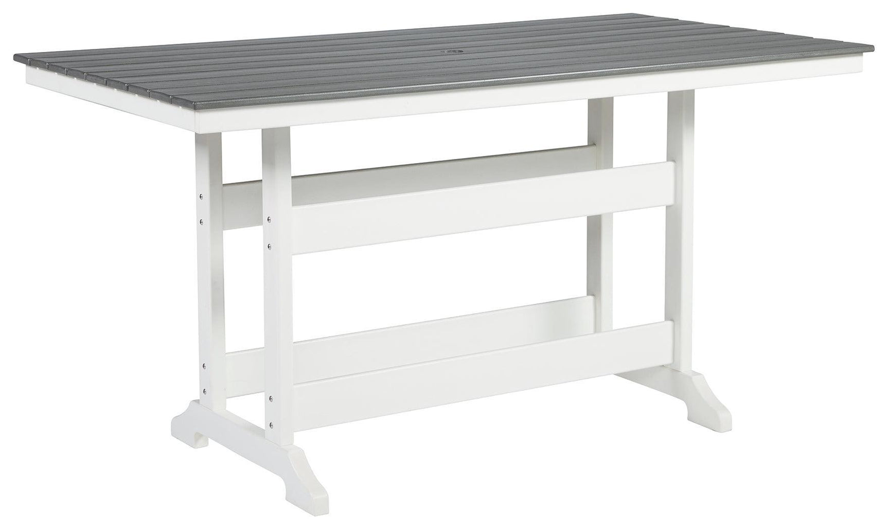 Transville Gray/white Outdoor Counter Height Dining Table P210-642 - Ella Furniture