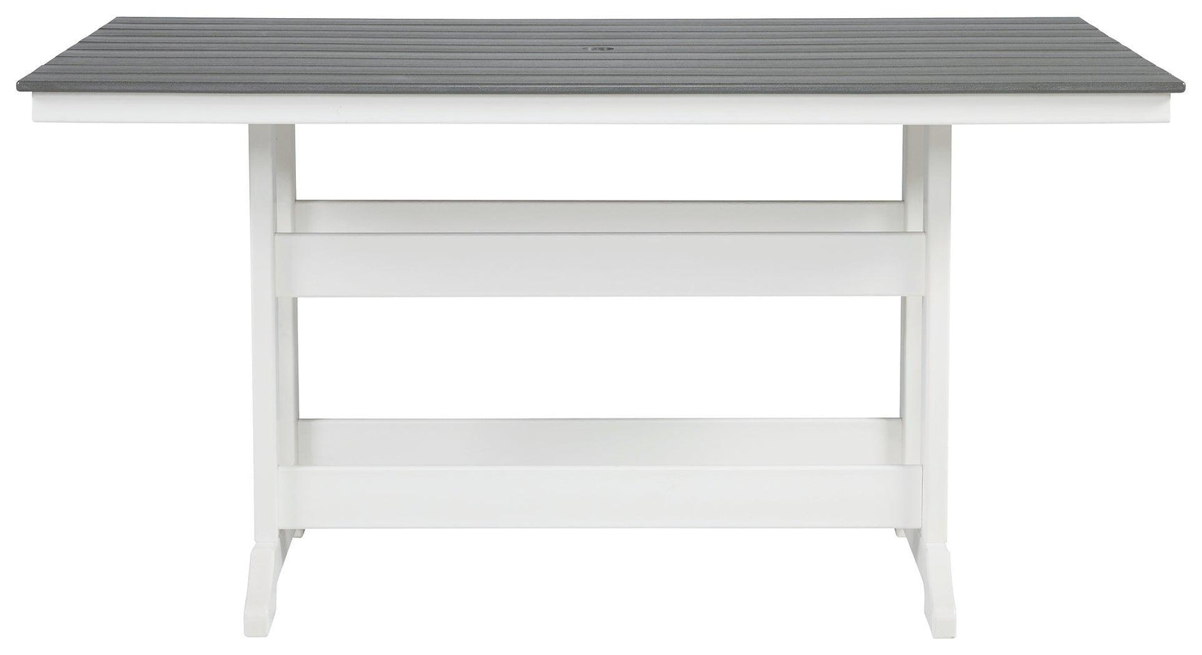 Transville Gray/white Outdoor Counter Height Dining Table P210-642 - Ella Furniture