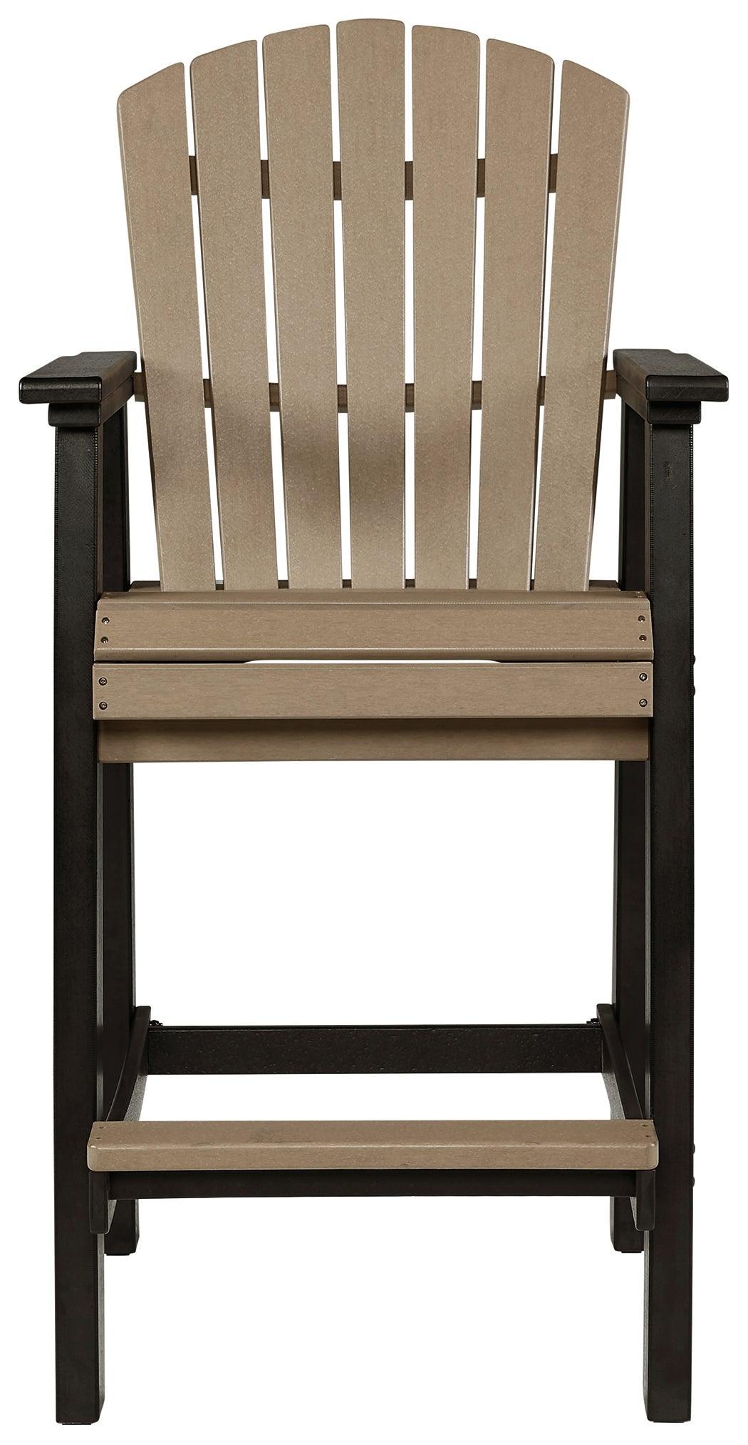 Fairen Trail Black/driftwood Barstool (Set Of 2) - Ella Furniture