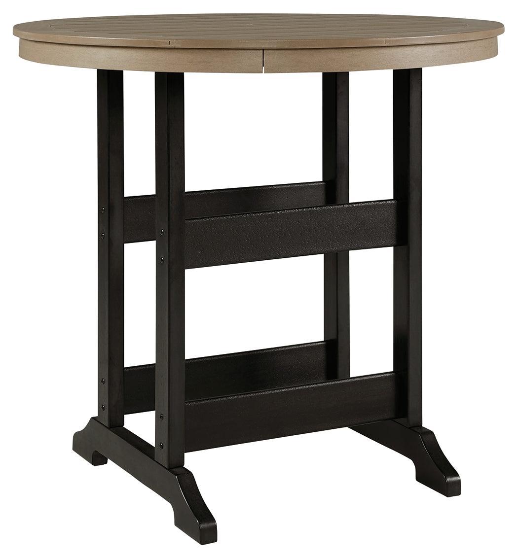 Fairen Trail Black/driftwood Bar Table - Ella Furniture