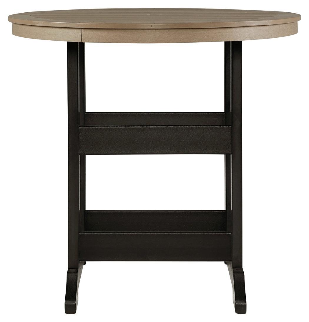 Fairen Trail Black/driftwood Bar Table - Ella Furniture