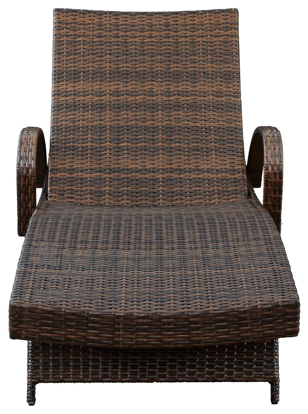 Kantana Brown Chaise Lounge (Set Of 2) - Ella Furniture