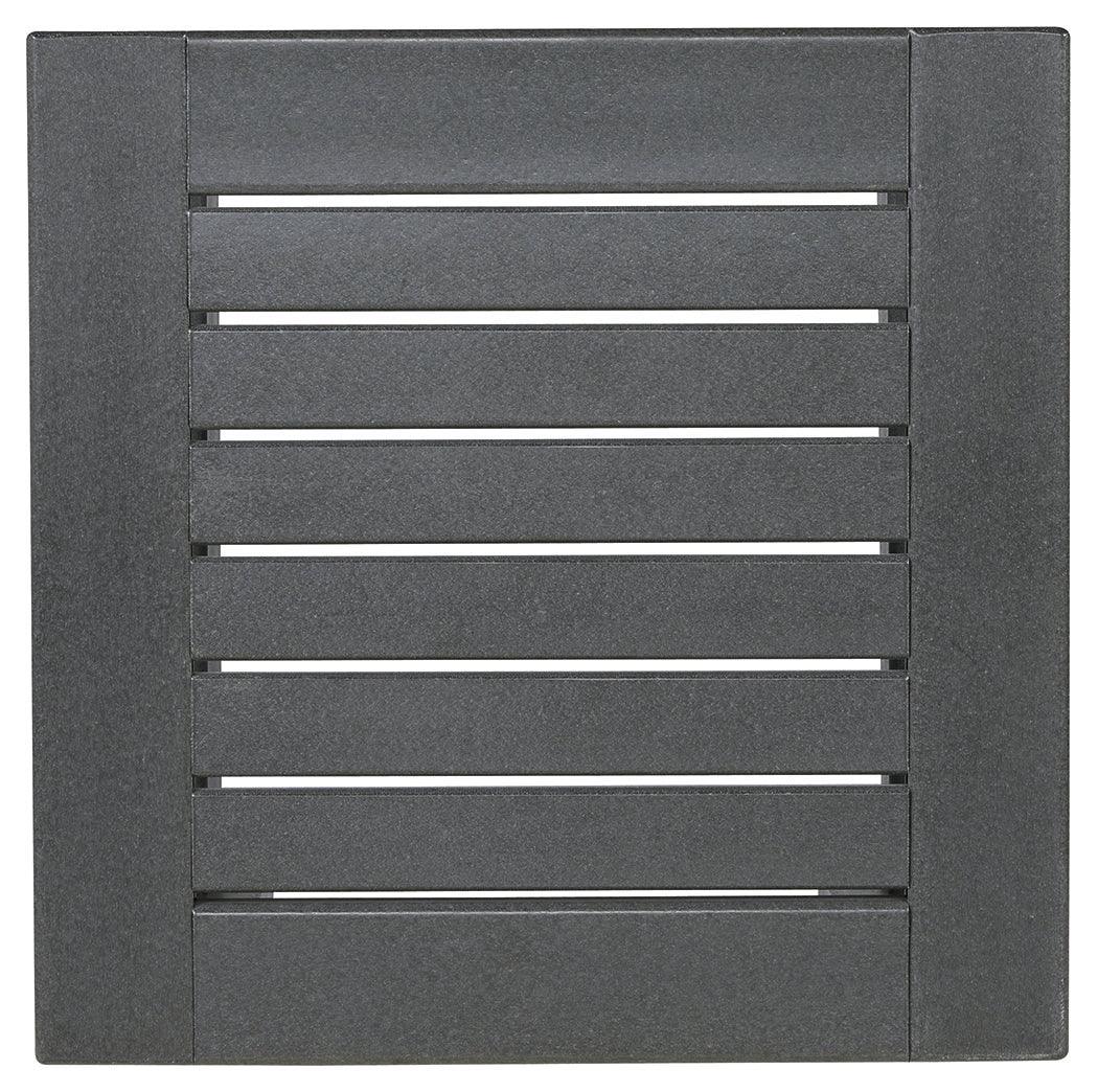 Amora Charcoal Gray Outdoor End Table - Ella Furniture