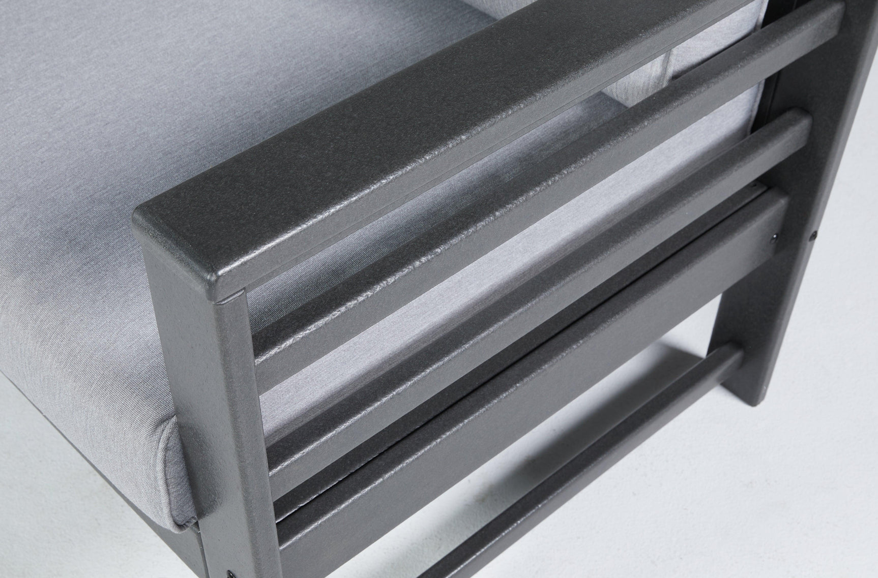 Amora Charcoal Gray Outdoor Lounge Chair With Cushion (Set Of 2) - Ella Furniture