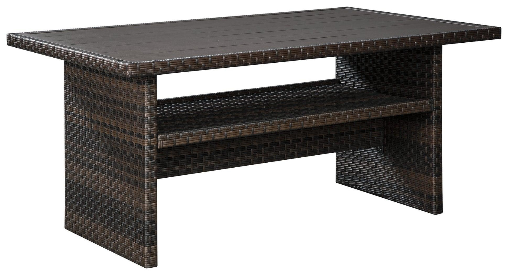 Easy Isle Dark Brown/beige Multi-use Table - Ella Furniture