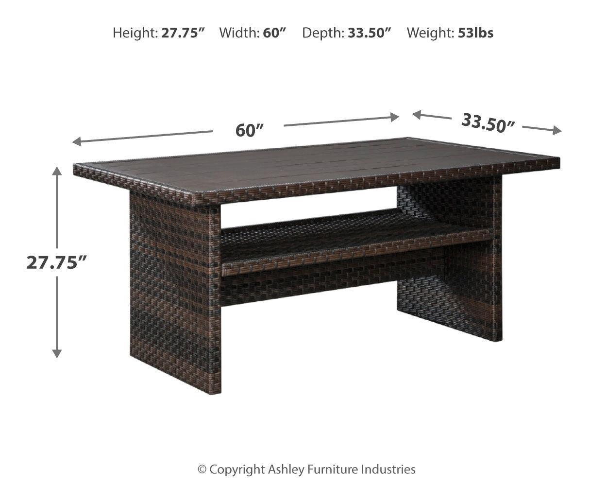 Easy Isle Dark Brown/beige Multi-use Table - Ella Furniture