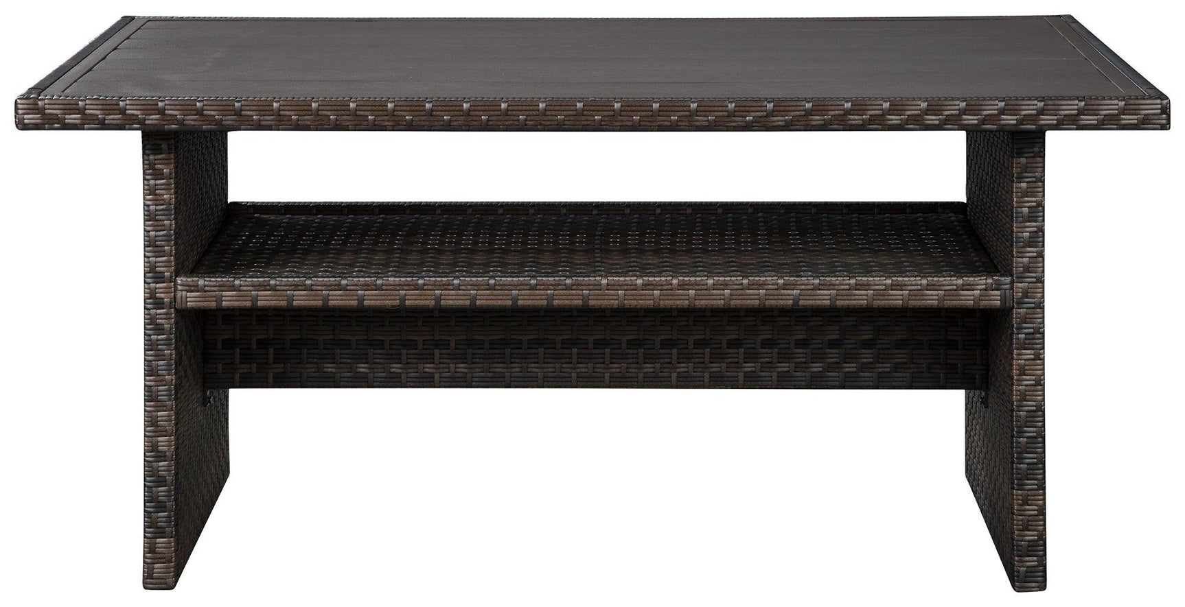 Easy Isle Dark Brown/beige Multi-use Table - Ella Furniture