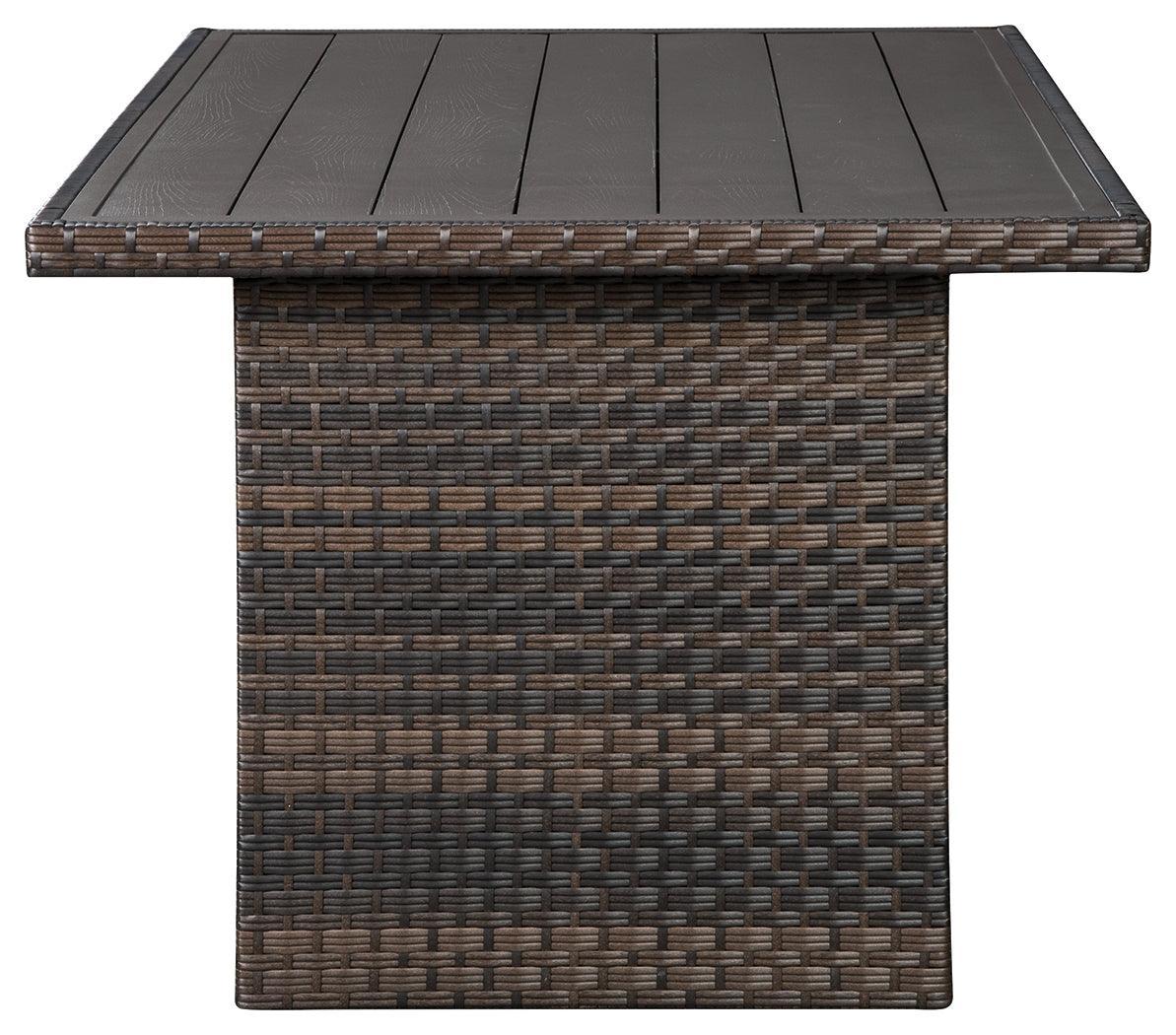Easy Isle Dark Brown/beige Multi-use Table - Ella Furniture