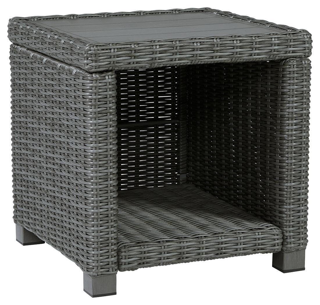 Elite Park Gray Outdoor End Table - Ella Furniture
