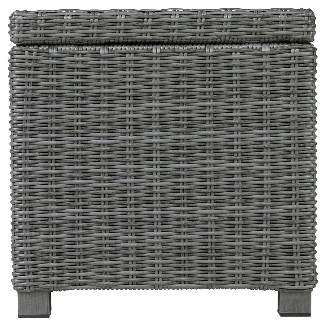 Elite Park Gray Outdoor End Table - Ella Furniture