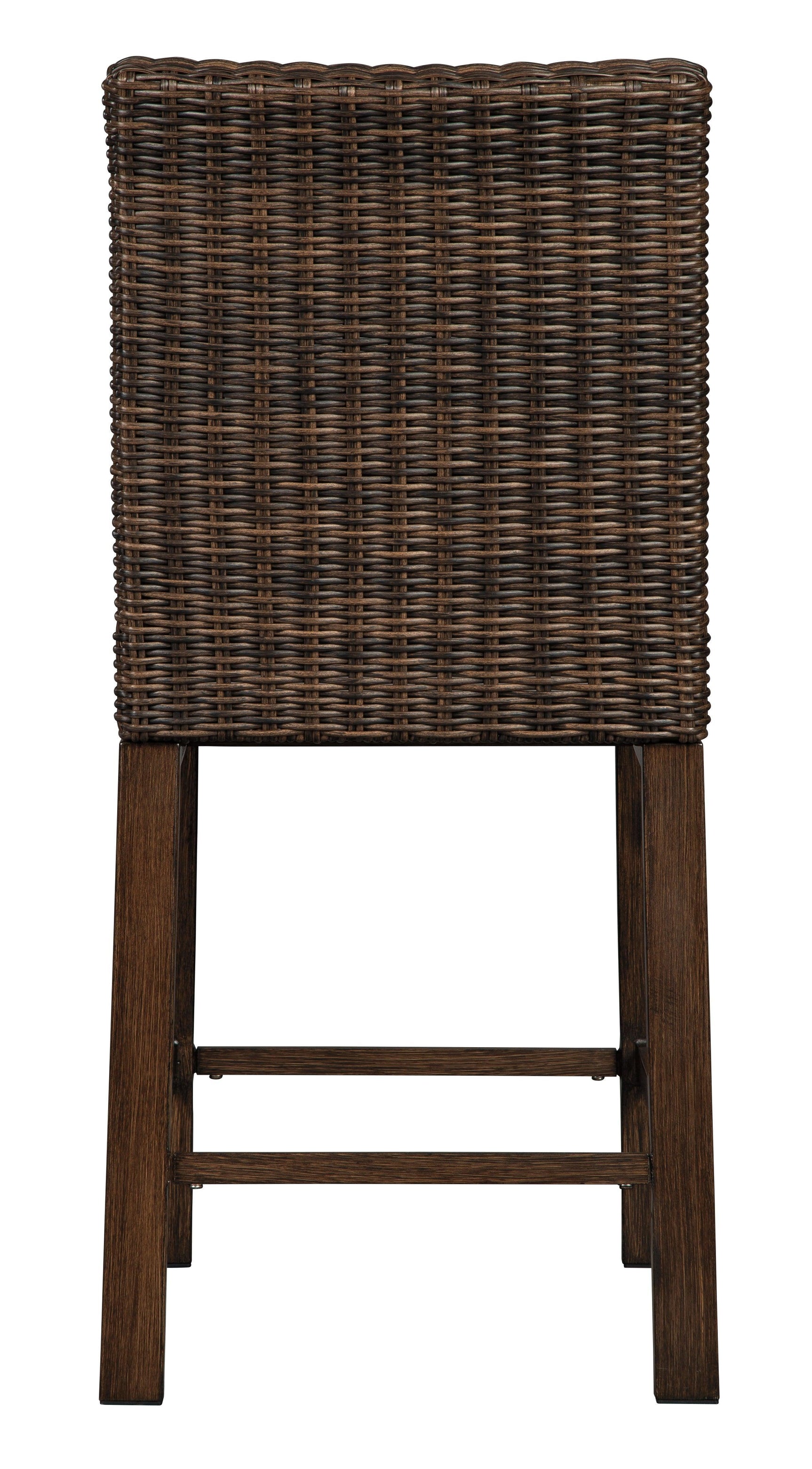 Back view of Paradise Trail Medium Brown Outdoor Bar Stool