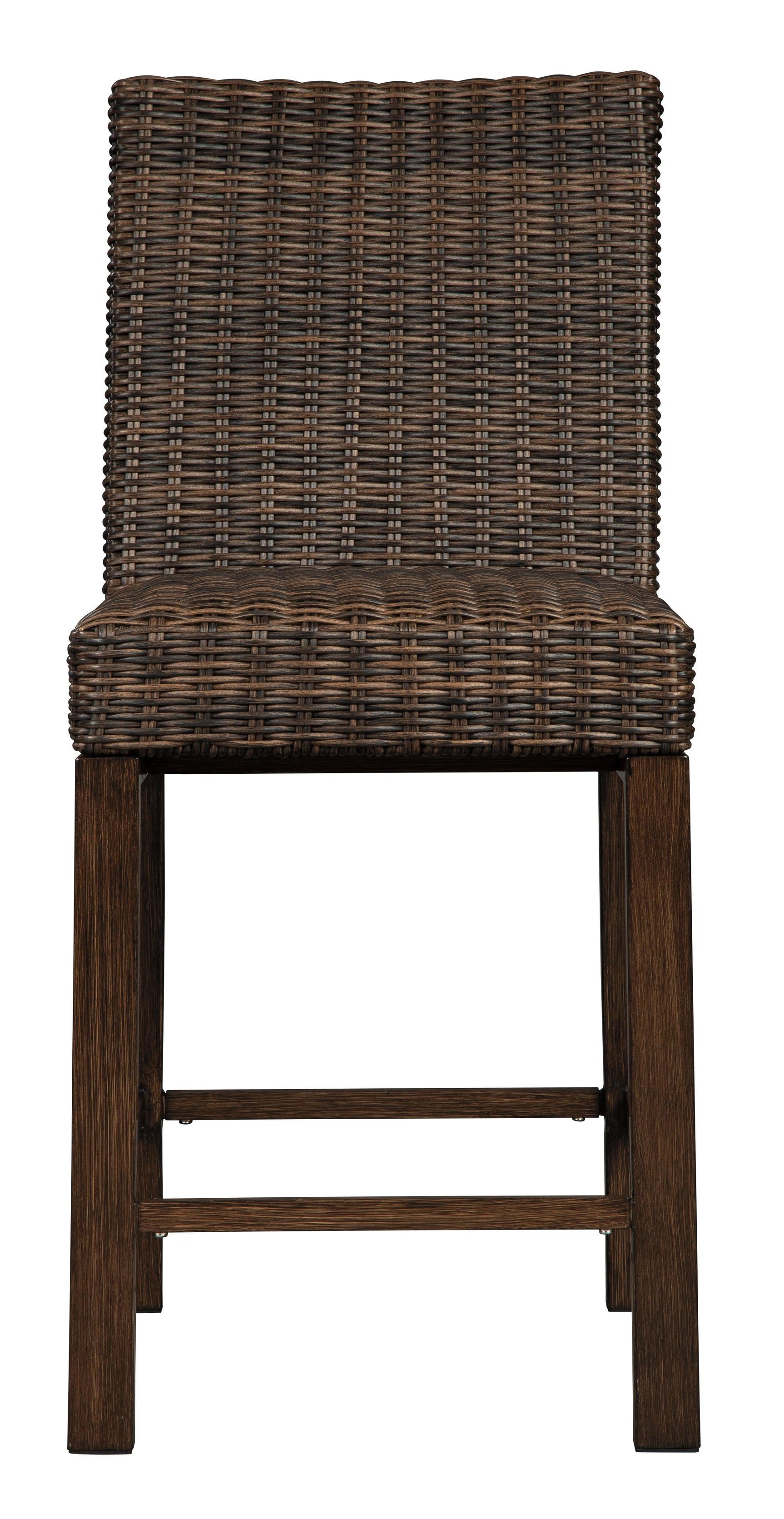Paradise Trail Bar Stool showing built-in footrest and cushion