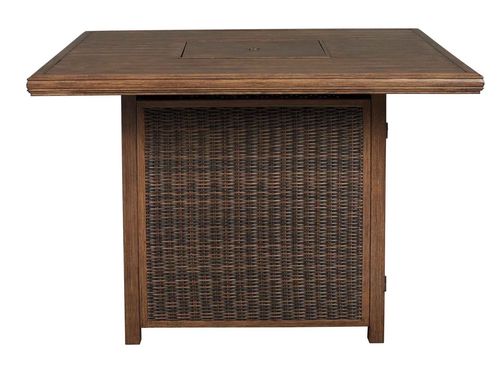 Paradise Trail Medium Brown Bar Table With Fire Pit - Ella Furniture