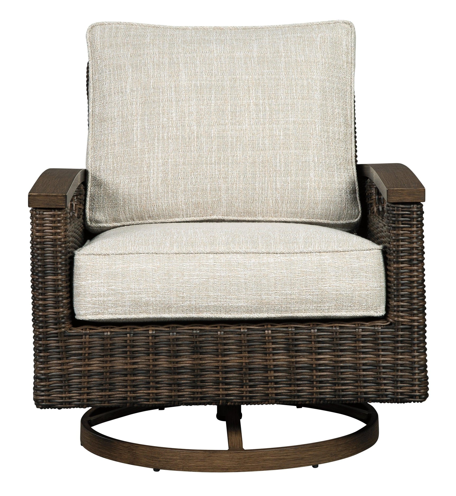 Paradise Trail Medium Brown Swivel Lounge Chair (Set Of 2) - Ella Furniture