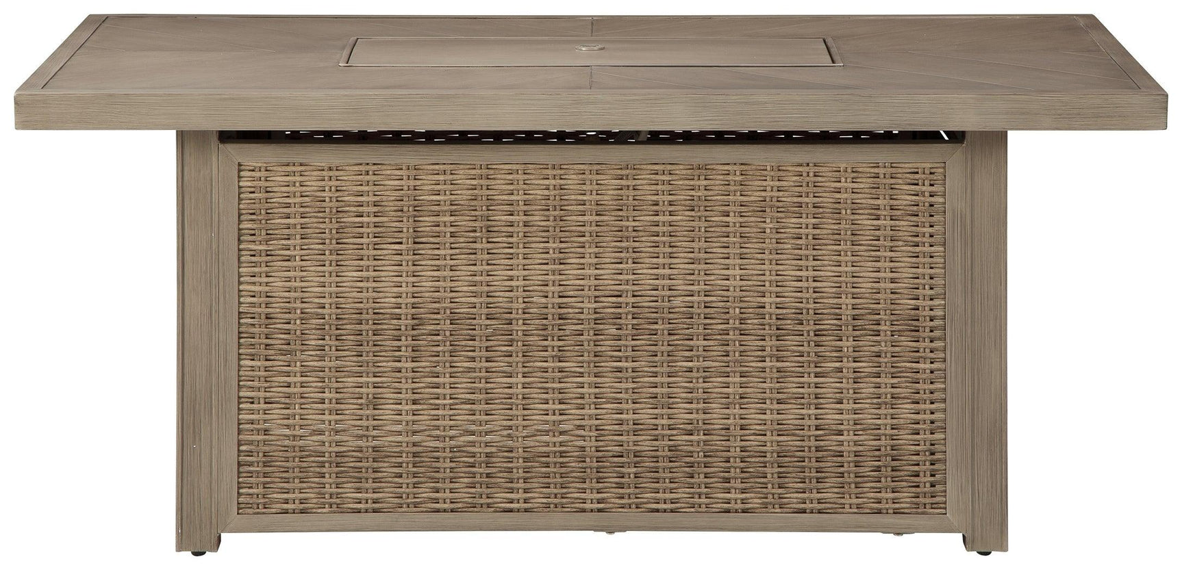 Beachcroft Beige Fire Pit Table - Ella Furniture