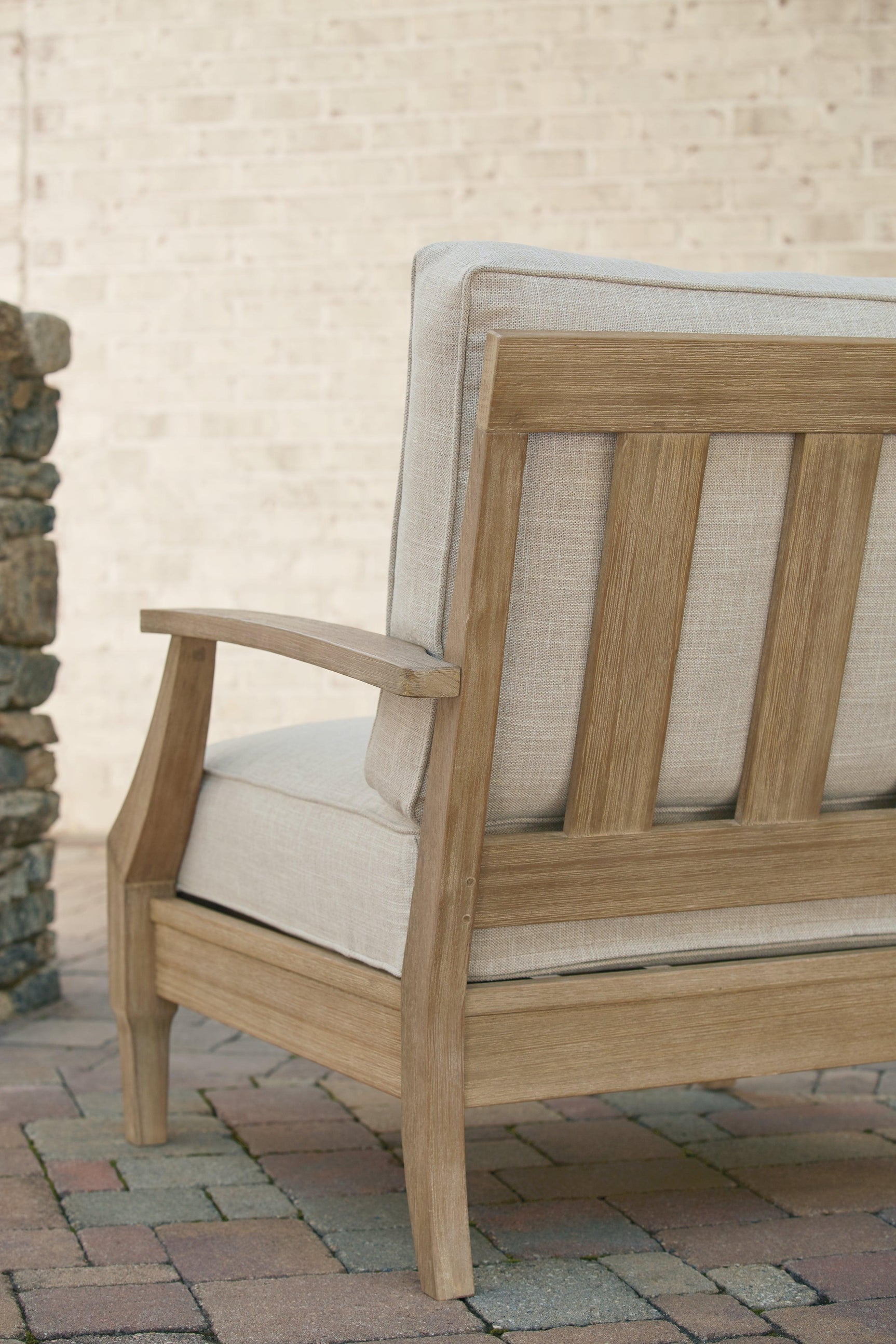 Clare View Beige Lounge Chair With Cushion - Ella Furniture