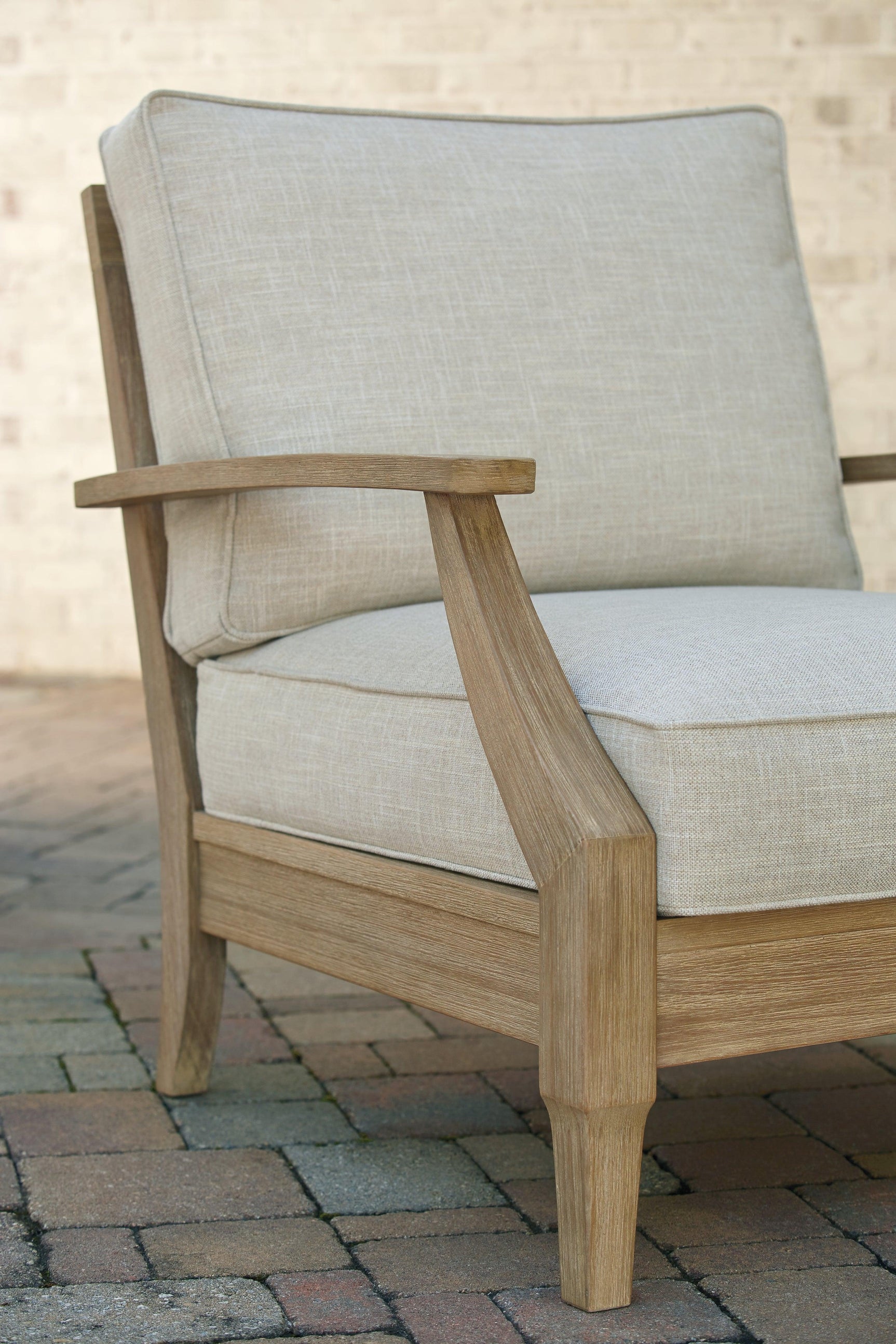 Clare View Beige Lounge Chair With Cushion - Ella Furniture