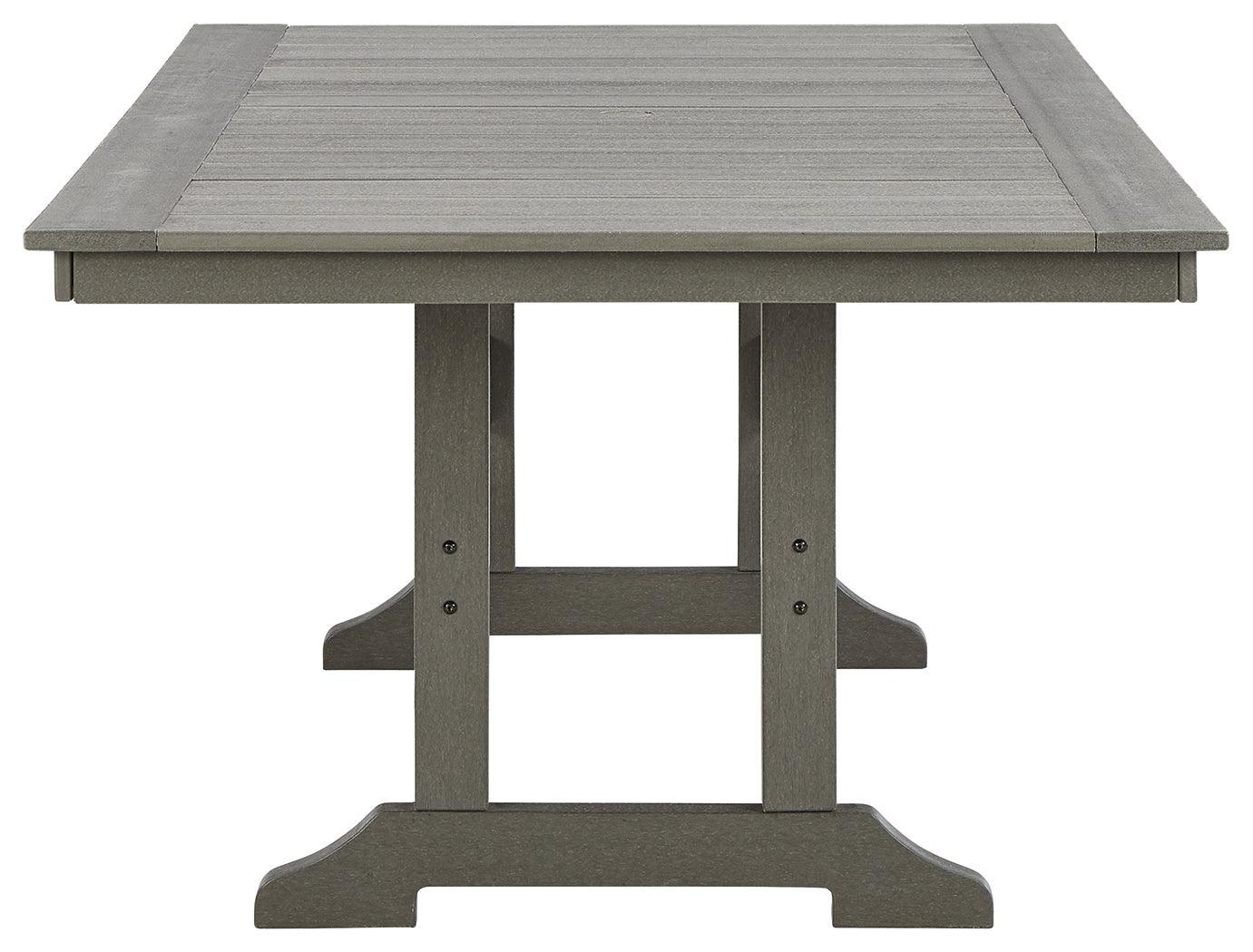 Visola Gray Outdoor Dining Table - Ella Furniture