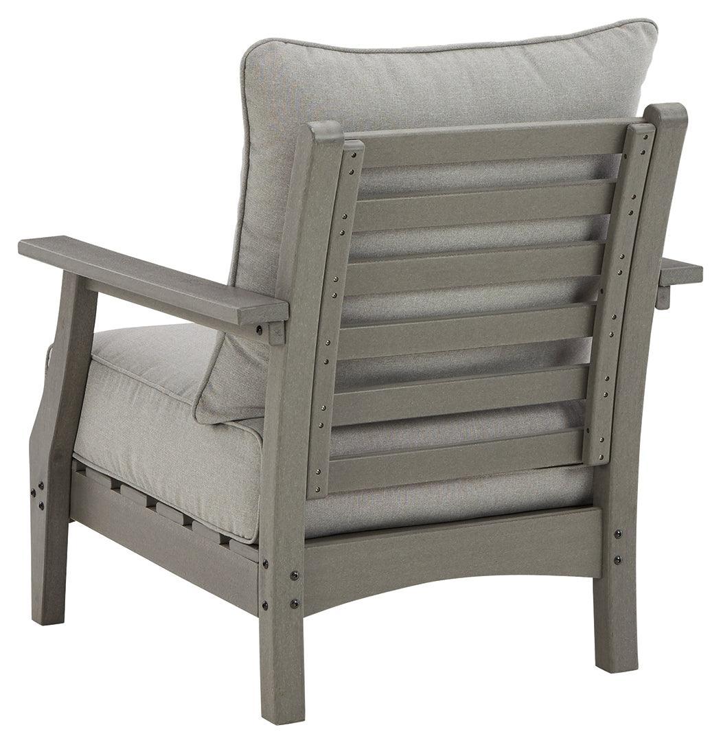 Visola Gray Lounge Chair With Cushion (Set Of 2) - Ella Furniture